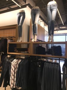 AG Jeans on display 